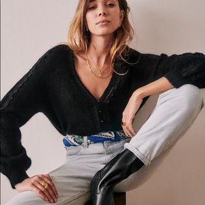 Sézane Valentine Jumper in Black (Size XS)